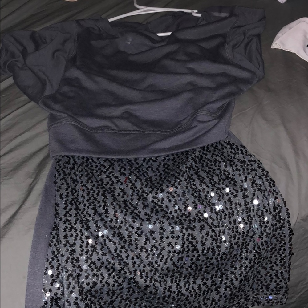 Sparkly tank top with cover